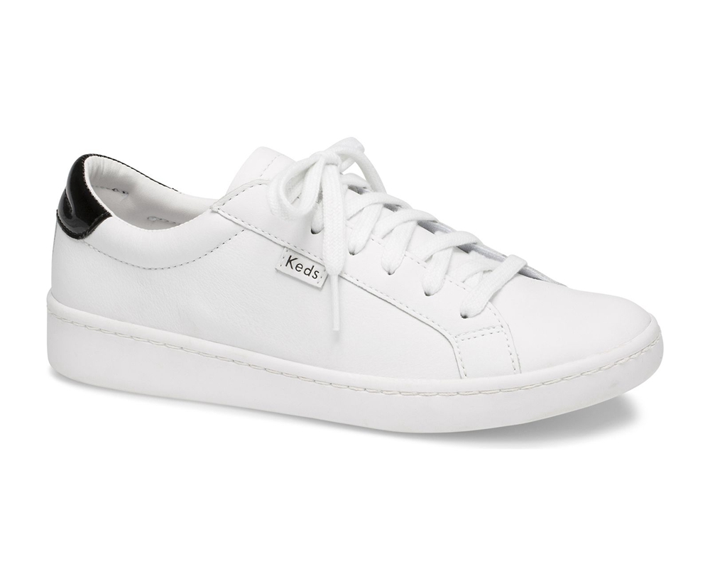 Keds Sneakers White - Ace Leather - Womens MHIKSJ-198